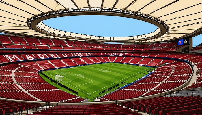 Stadion finale Champions League 2026/2027: Estadio Metropolitano in Madrid