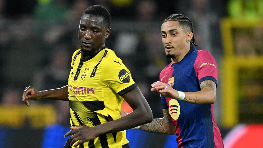 Topscorer Champions League: 2024/2025: Raphinha and Serhou Guirassy