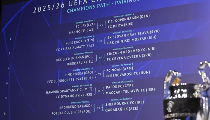 Loting derde kwalificatieronde Champions League 2025/2026