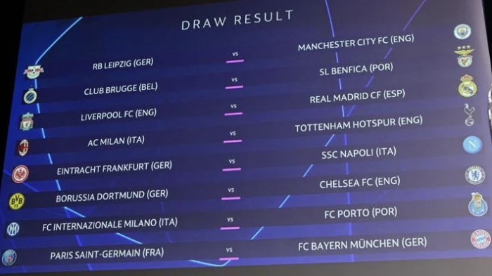 Loting voor de achtste finale van de Champions League op 7 november 2022